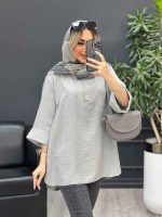 مانتو کرسپو یقه سه دکمه کد 4530 - تصویر 26