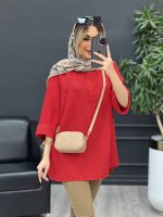 مانتو کرسپو یقه سه دکمه کد 4530 - تصویر 25