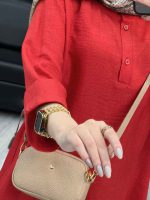 مانتو کرسپو یقه سه دکمه کد 4530 - تصویر 27