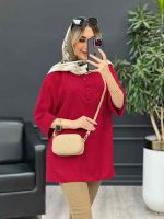مانتو کرسپو یقه سه دکمه کد 4530 - تصویر 14