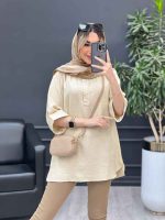 مانتو کرسپو یقه سه دکمه کد 4530 - تصویر 24