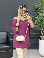 مانتو کرسپو یقه سه دکمه کد 4530 - تصویر 21