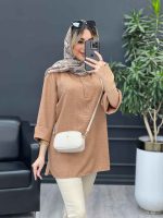 مانتو کرسپو یقه سه دکمه کد 4530 - تصویر 18
