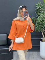 مانتو کرسپو یقه سه دکمه کد 4530 - تصویر 28