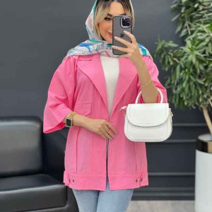 مانتو دو جیب پیله پایین پاگن کد 4579