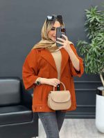 مانتو دو جیب پیله پایین پاگن کد 4579 - تصویر 13