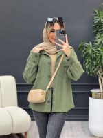 مانتو دو جیب نما کد 4317 - تصویر 6