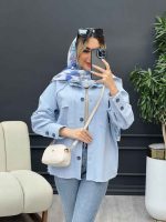 مانتو دو جیب نما کد 4317 - تصویر 4
