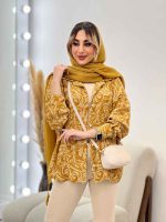 شومیز طرح دار تک جیب کد 4560 - تصویر 8