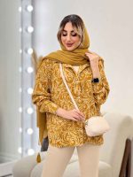 شومیز طرح دار تک جیب کد 4560 - تصویر 5