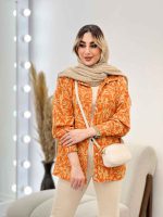شومیز طرح دار تک جیب کد 4560 - تصویر 6