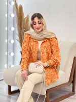 شومیز طرح دار تک جیب کد 4560 - تصویر 12