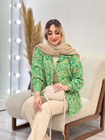 شومیز طرح دار تک جیب کد 4560 - تصویر 15