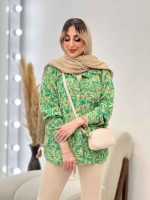 شومیز طرح دار تک جیب کد 4560 - تصویر 13