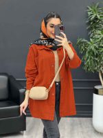 مانتو کتان دو جیب بالا کد 4580 - تصویر 18
