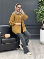 مانتو کتان دو جیب بالا کد 4580 - تصویر 23