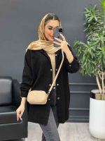مانتو کتان دو جیب بالا کد 4580 - تصویر 6