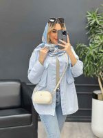 مانتو دو جیب زاپ دار کد 4319 - تصویر 12