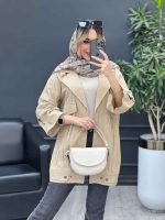 مانتو لینن پشت قیطان دوزی کد 4446 - تصویر 3