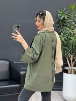 مانتو لینن پشت قیطان دوزی کد 4446 - تصویر 12