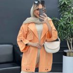 مانتو لینن پشت قیطان دوزی کد 4446