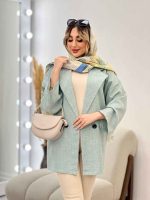 مانتو کتی دو دکمه جیب نما کد 4614 - تصویر 17