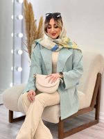 مانتو کتی دو دکمه جیب نما کد 4614 - تصویر 14
