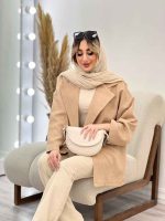 مانتو کتی دو دکمه جیب نما کد 4614 - تصویر 7