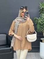 مانتو جلو بسته پیله دار کد 4650 - تصویر 5