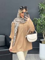 مانتو جلو بسته پیله دار کد 4650 - تصویر 17