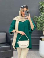 مانتو جلو بسته پیله دار کد 4650 - تصویر 20