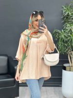 مانتو جلو بسته پیله دار کد 4650 - تصویر 12