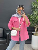 مانتو آستین پیله پایین ریش کد 4645 - تصویر 4