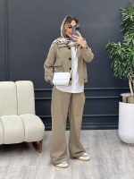 ست کت و شلوار دو جیب پاکتی کد 4654 - تصویر 26