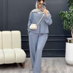 ست کت و شلوار بغل چاک کد 4599
