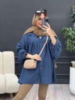 مانتو جلو چین دار کد 4466 - تصویر 21