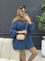 مانتو جلو چین دار کد 4466 - تصویر 17