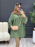 مانتو جلو چین دار کد 4466 - تصویر 15