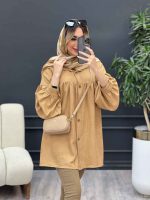 مانتو جلو چین دار کد 4466 - تصویر 11