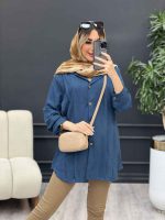 مانتو کرسپو جلو پیله کد 4468 - تصویر 2