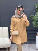 مانتو کرسپو جلو پیله کد 4468 - تصویر 5
