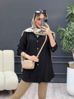 مانتو کرسپو جلو پیله کد 4468 - تصویر 4