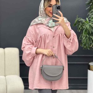 مانتو جلو چین دار کد 4466