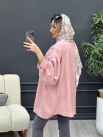 مانتو جلو چین دار کد 4466 - تصویر 18