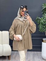 مانتو جلو چین دار کد 4466 - تصویر 28