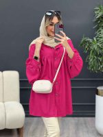 مانتو جلو چین دار کد 4466 - تصویر 22