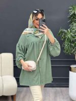 مانتو جلو چین دار کد 4466 - تصویر 29