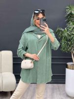 مانتو کرسپو جلو پیله کد 4468 - تصویر 7