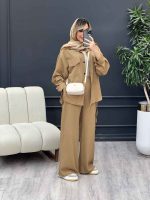 ست مانتو و شلوار پایین بند دار کد 4528 - تصویر 24