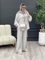 ست مانتو و شلوار پایین بند دار کد 4528 - تصویر 25